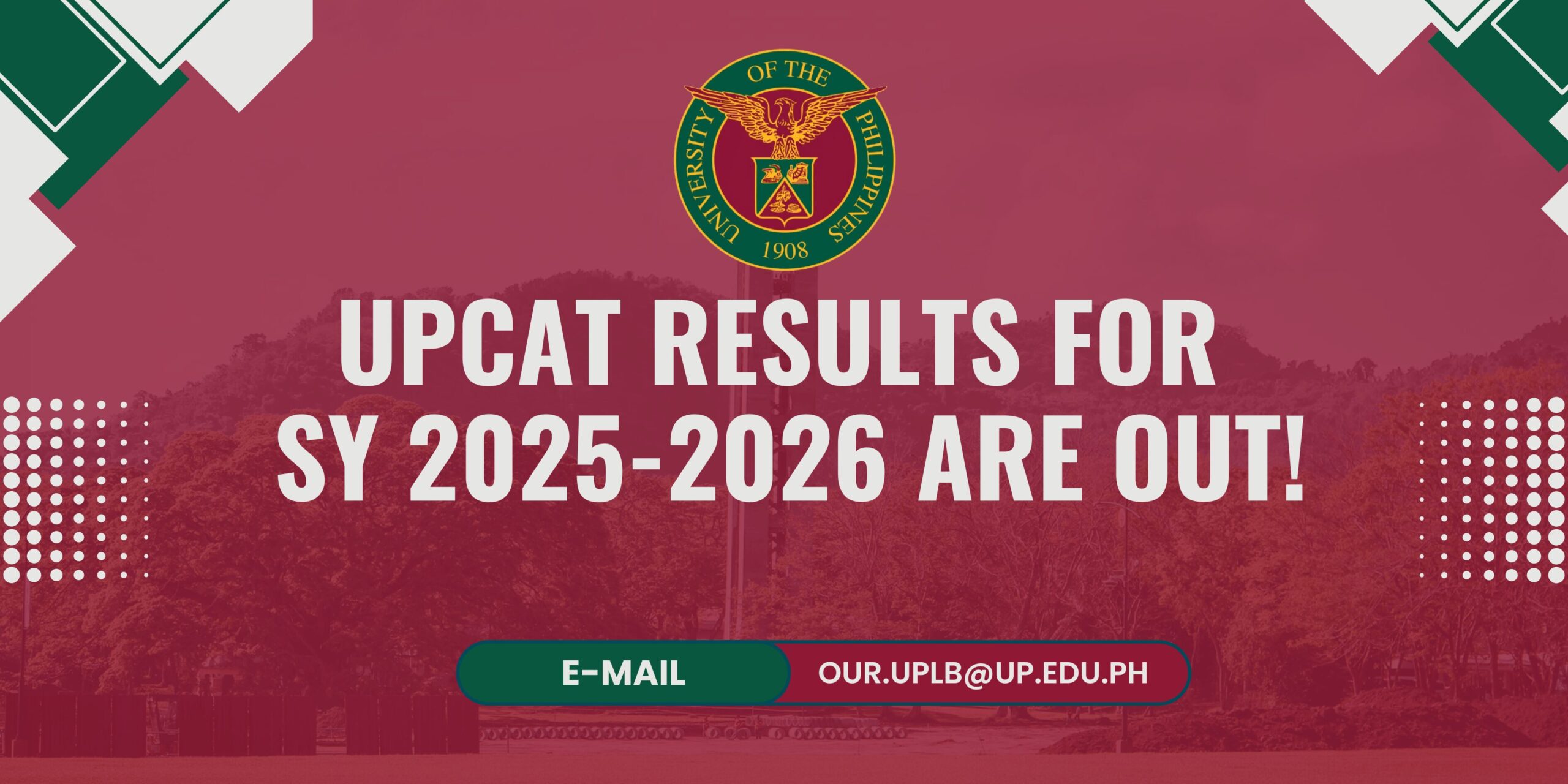 UPCAT RESULTS FOR SY 2025-2026 ARE OUT!